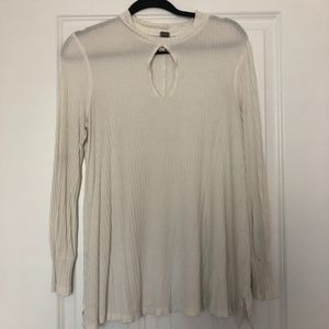 Off White Ripped Long Sleeve by Free People
